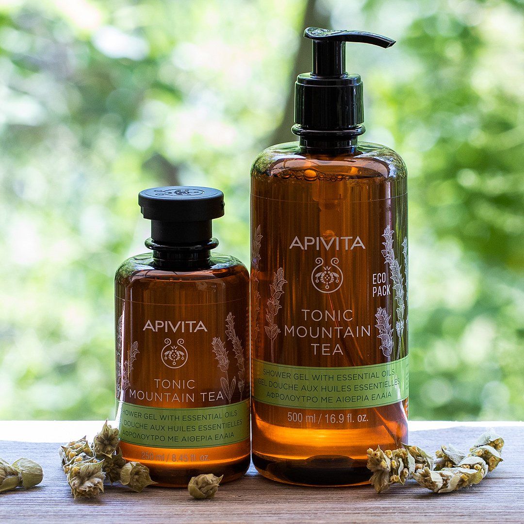 Apivita Tonic Mountain Tea Shower Gel 500ml