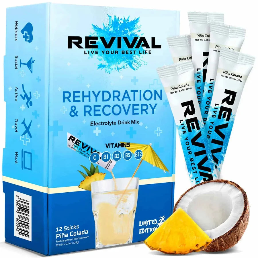 Revival Rehydration & Recovery Electrolyte Drink Pina Colada x12 Sachets