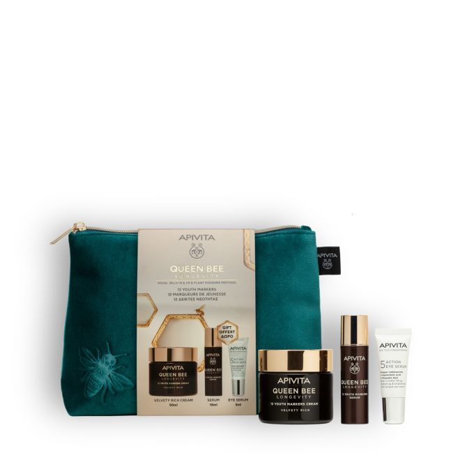 Apivita Queen Bee Longevity Rich Cream Gift Set
