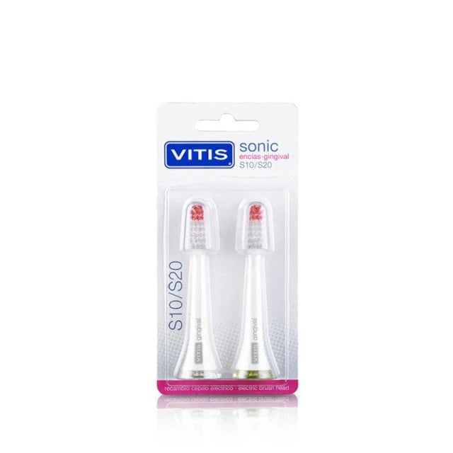 Vitis sonic replacement gingival brush head S10/S20 Pack of 2