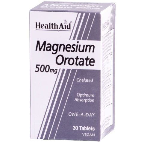 Health Aid Magnesium Orotate 500mg x30 Tablets