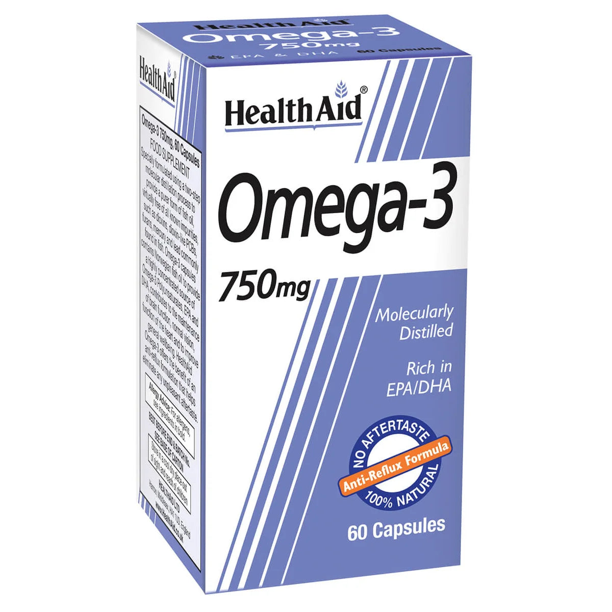 Health Aid Omega-3 750mg x60 Capsules