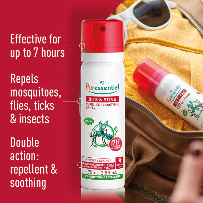 Puressentiel Bite & Sting Repellent + Soothing Spray 75ml