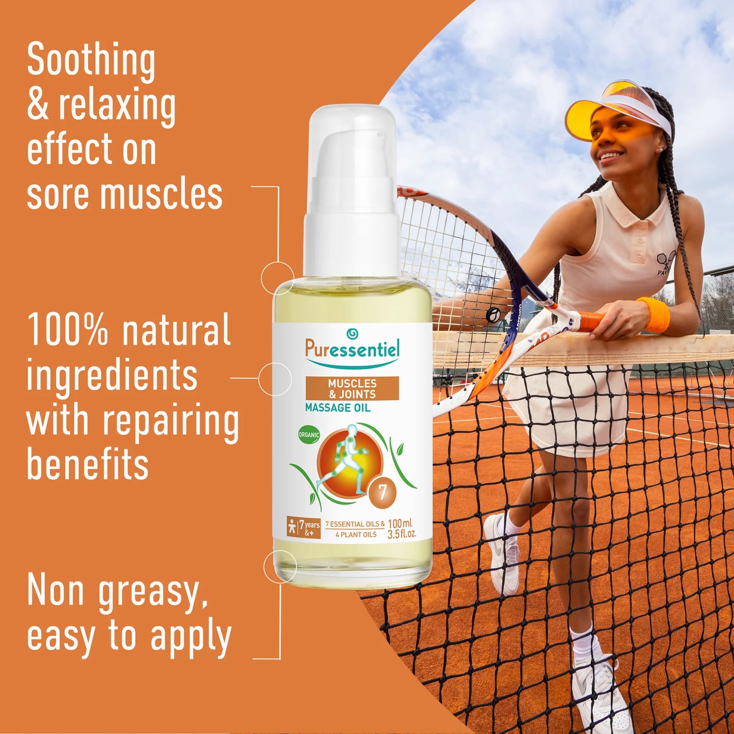 Puressentiel Organic Muscle Relaxing Massage Oil 100ml