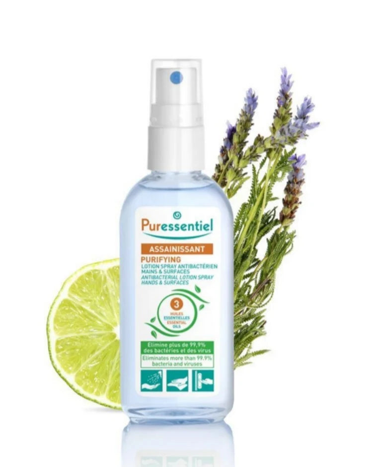 Puressentiel Purifying Antibacterial Lotion Spray Hands & Surfaces 80ml