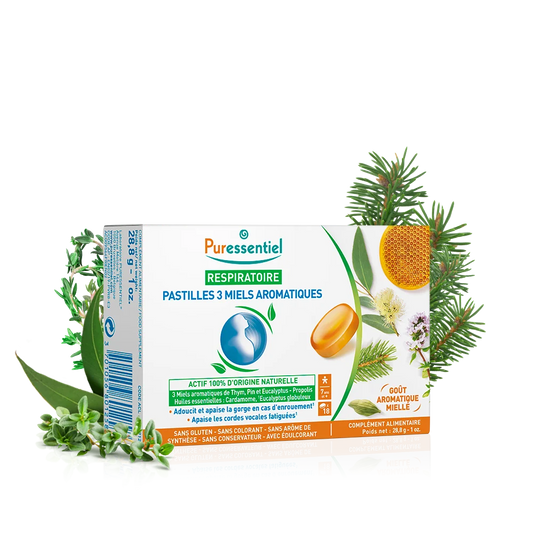Puressentiel Respiratory Lozenges With 3 Honeys