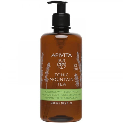 Apivita Tonic Mountain Tea Shower Gel 500ml