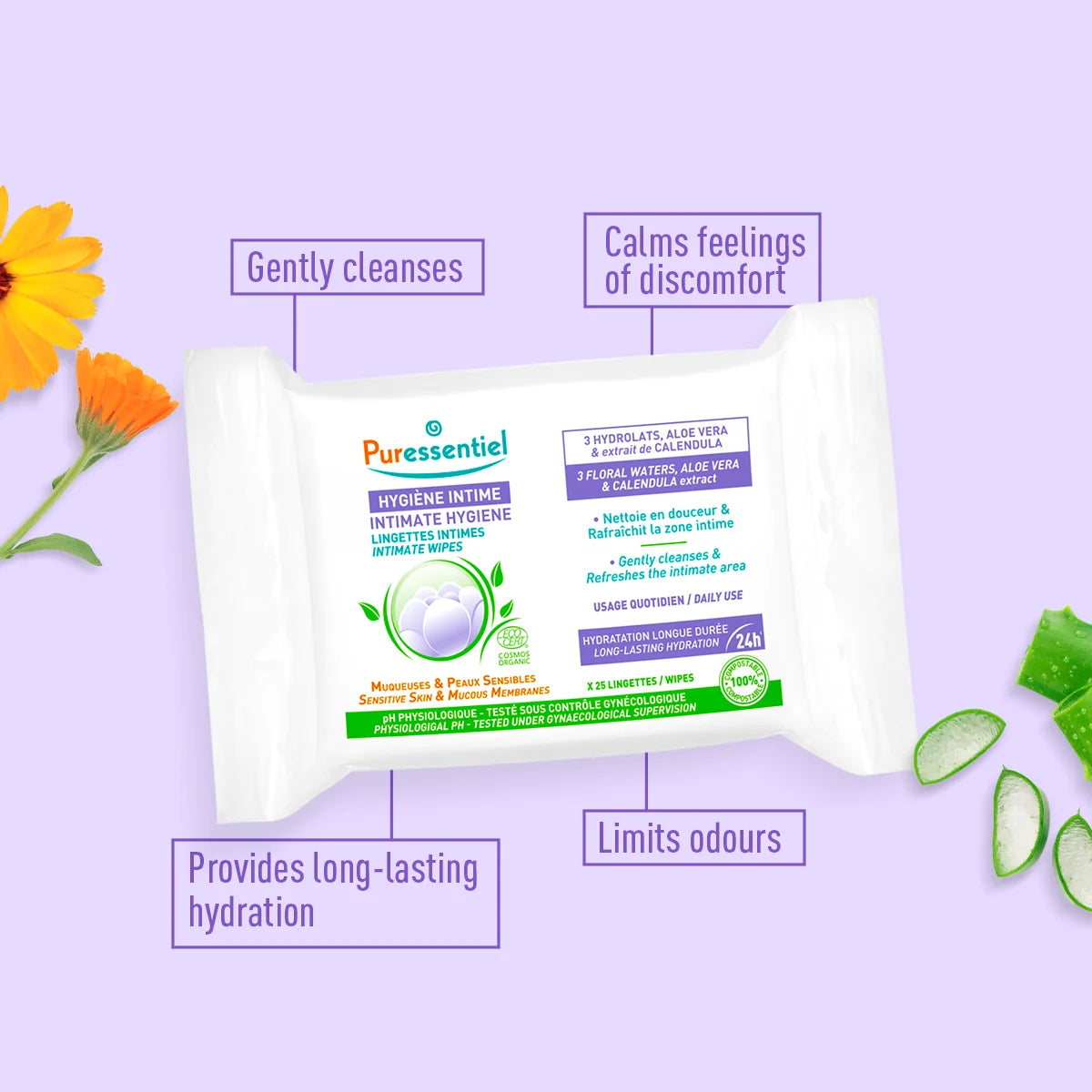 Puressentiel Intimate Wipes x25